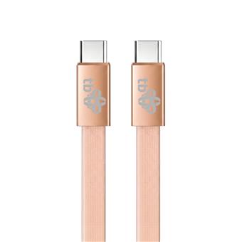 TB plochý kabel USB-C na USB-C, 1m, oranžový