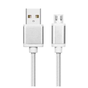 TB Touch USB - micro USB kabel, 2m, stříbrný