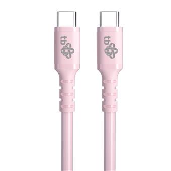 TB USB C - USB C 60W Jelly kabel 1m růžový