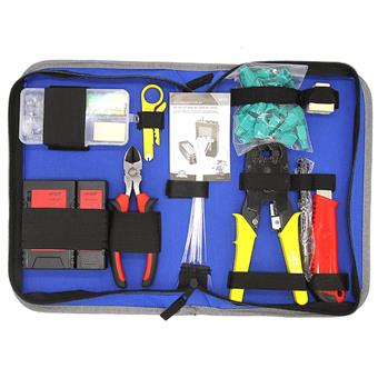 Sada nářadí pro sítaře WSNF1301 tester, krimpovací kleště RJ45, stripovač, konekor rj45
