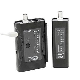 W-star Tester kabelů UTP WSNF468N RJ45 BNC STP světlo Cat5e Cat7, barva černá