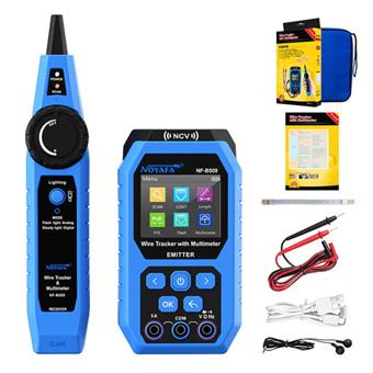 W-Star Tester kabelů UTP WSNFB509 RJ45, tester, hledačka, multimetr, POE, PortFlash, NCV