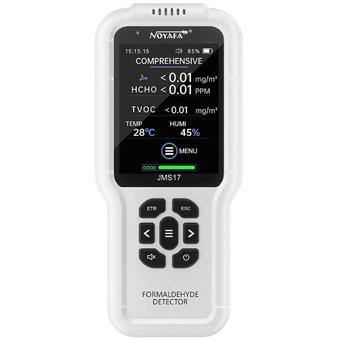 W-Star Monitor kvality vzduchu WSJMS17, TVOC, HCHO, teplota, vlhkost, záznam hodnot